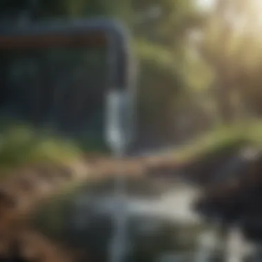 Infographic illustrating technological solutions for water conservation
