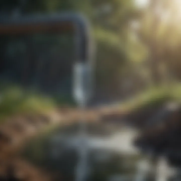 Infographic illustrating technological solutions for water conservation