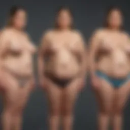 Visual representation of non-morbid obesity illustrating its different stages and implications.