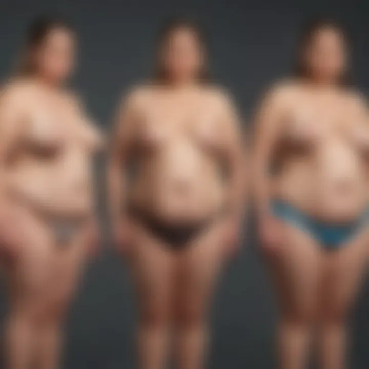 Visual representation of non-morbid obesity illustrating its different stages and implications.