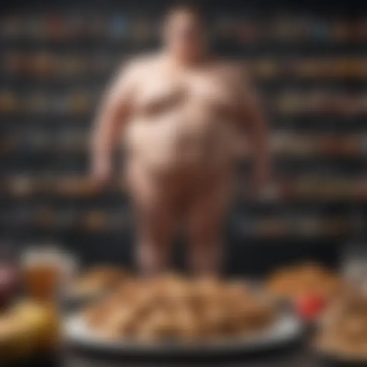 Infographic showcasing the socio-economic factors contributing to non-morbid obesity prevalence.