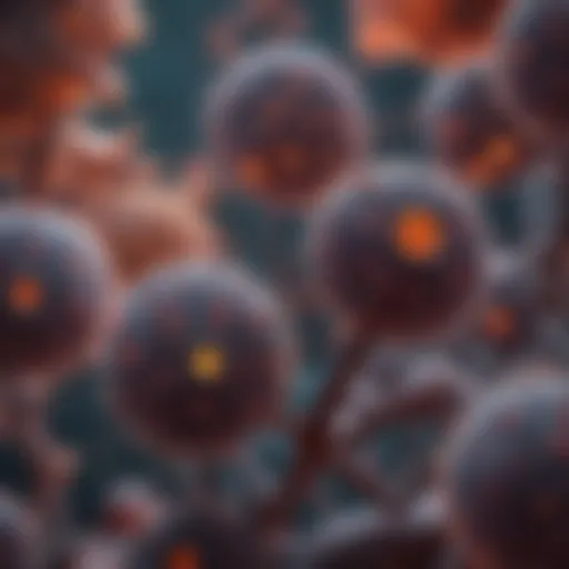Visual representation of melanoma cells under a microscope