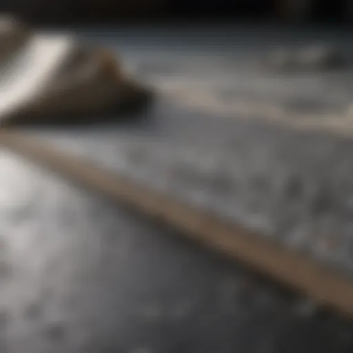 Close-up of an asbestos pad demonstrating its texture and composition.