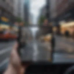 Augmented reality overlay in a cityscape