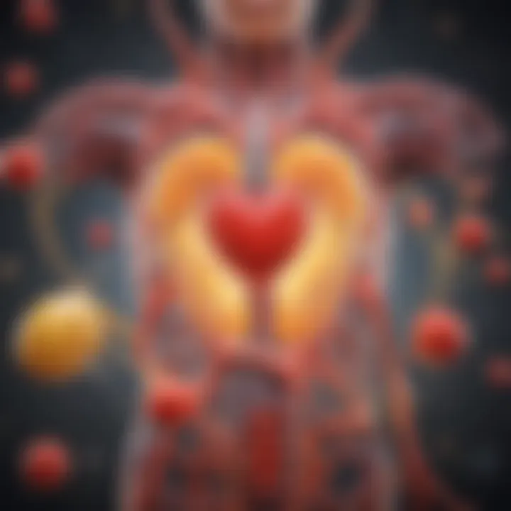 Illustration showing the biological mechanisms linking vitamin D to cardiovascular health.