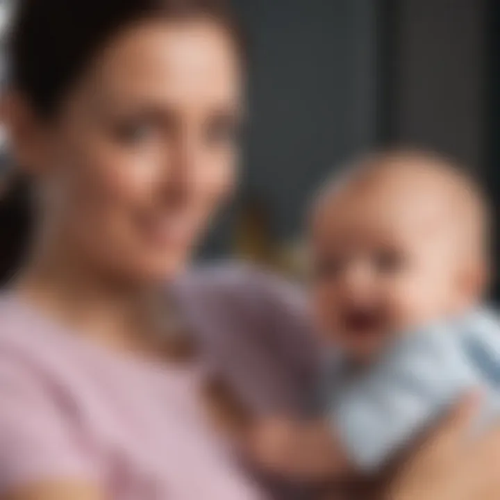 Caregivers engaging in infant developmental activities