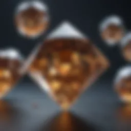 Diagram illustrating the formation of chemical diamonds