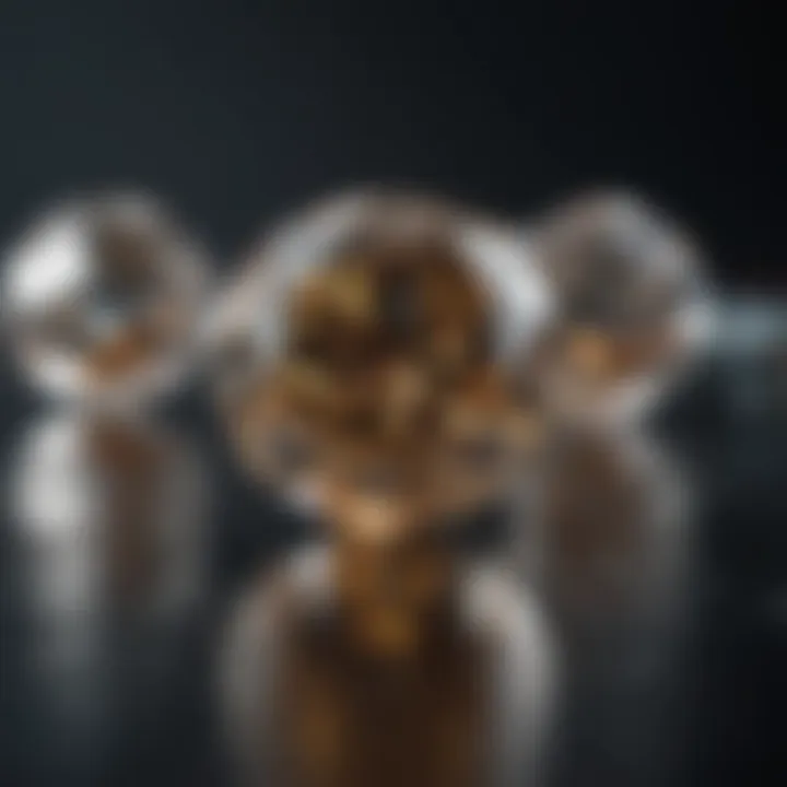 Visual representation of the unique properties of chemical diamonds
