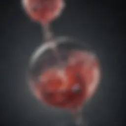 Visual representation of chemo beads targeting liver tumors