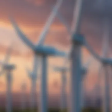 Innovative Wind Turbine Array An innovative wind turbine array harnessing renewable energy.