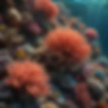 Vibrant Coral Reef Biodiversity Diverse marine species thriving in a coral reef ecosystem