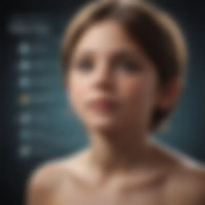 Diagram illustrating the timeline of diagnosis and treatment for childhood illnesses
