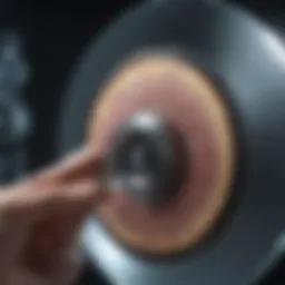 Detailed diagram of disc replacement surgery