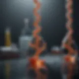 Graphic representation of organic DNA extraction methods using natural solvents.