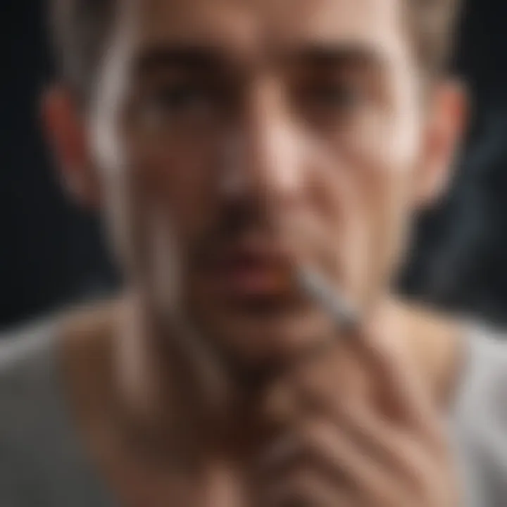An infographic illustrating health risks linked to smoking