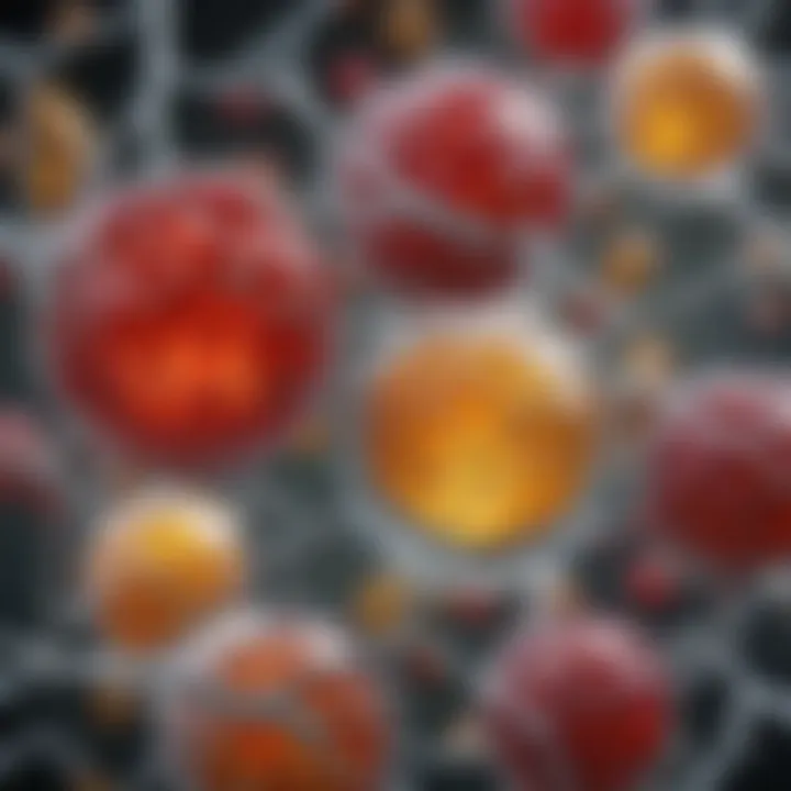 Visual representation of macromolecules involved in energy metabolism