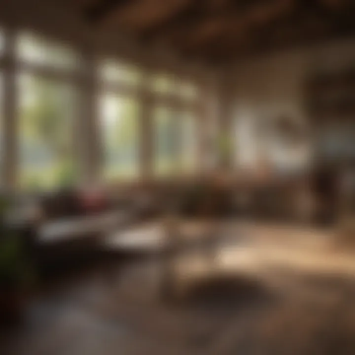A cozy rural home surrounded by nature, illustrating peaceful living