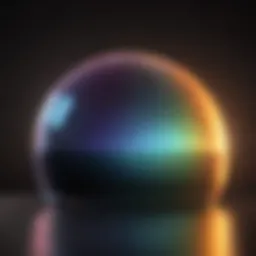 Spectrum of visible light with wavelengths