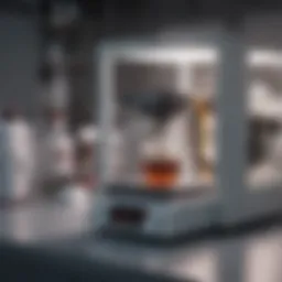Thermal cycler in a laboratory setting