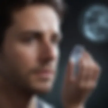 A futuristic concept image representing advancements in male infertility treatment options.