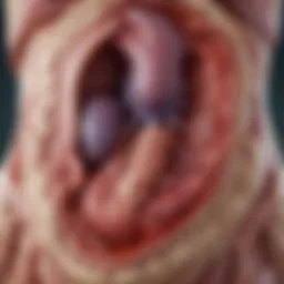 Illustration of kidney anatomy highlighting the location of blisters