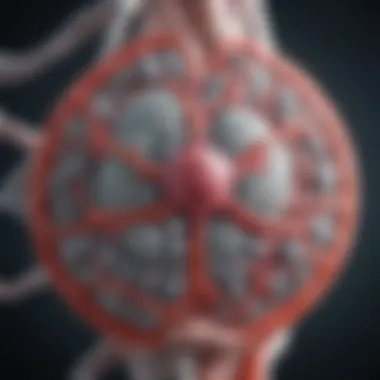 Mechanism of Action of Novel Lung Cancer Drug Diagram illustrating the mechanism of action of the new drug