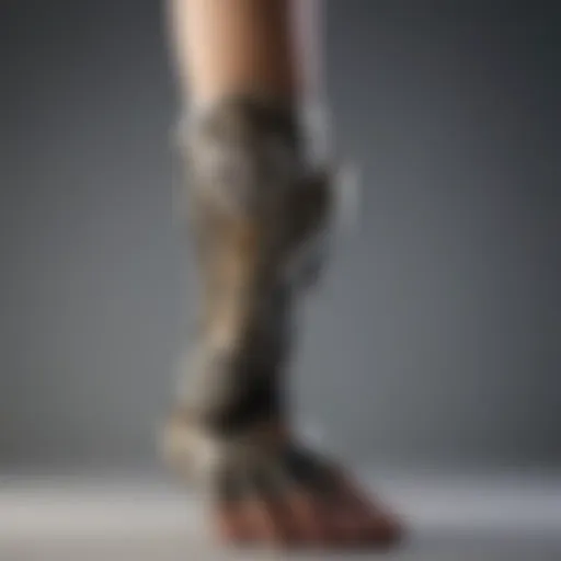 An advanced prosthetic limb showcasing intricate design and functionality