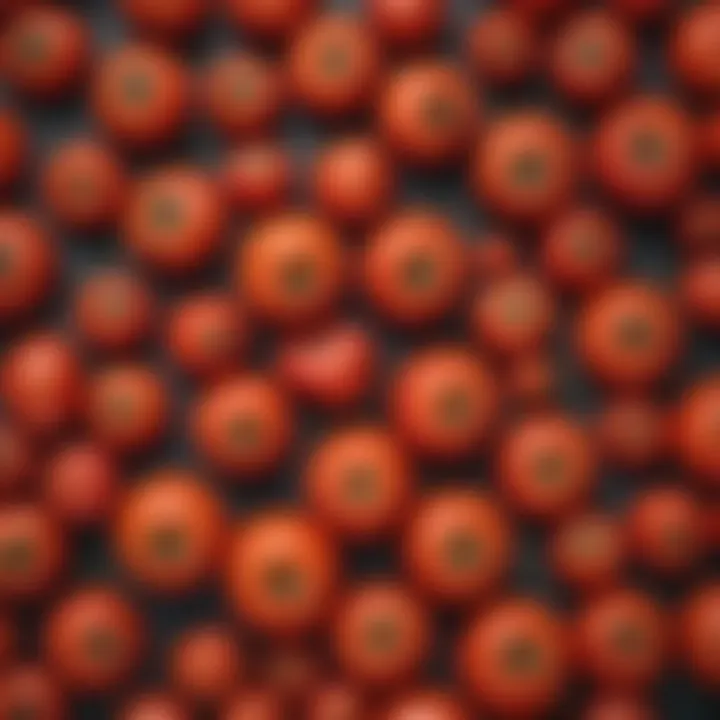 Chart depicting types of cancer influenced by tomatoes
