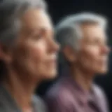Illustration depicting epigenetic markers influencing aging