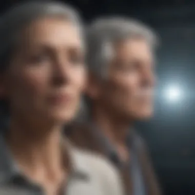 Conceptual image highlighting interventions for epigenetic aging