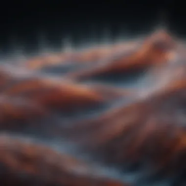 Abstract representation of frequency waves Abstract representation of frequency waves