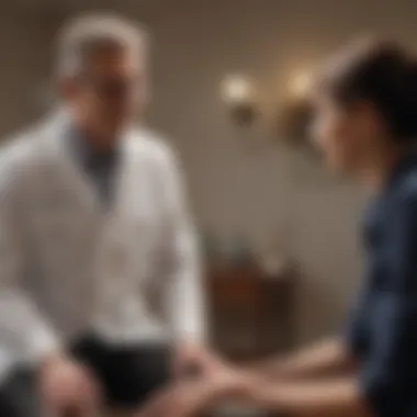 Cognitive Rehabilitation in MS Therapist guiding a patient in cognitive rehabilitation exercises