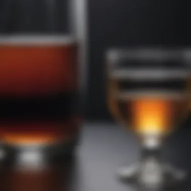 Visual Acuity and Alcohol Intake Graph depicting the correlation between alcohol intake and visual acuity levels