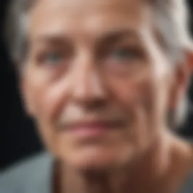 Illustration of Aging and Cellular Health Illustration of aging and cellular health