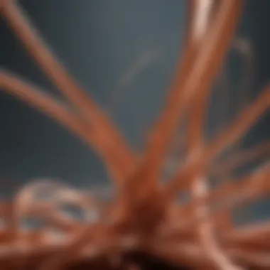 Copper's Role in Electrical Engineering Copper wires demonstrating electrical conductivity