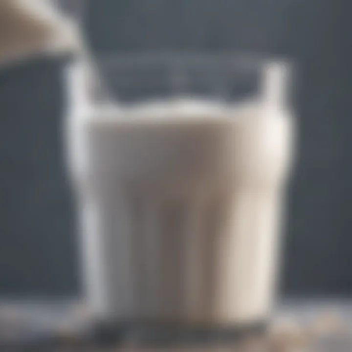 Visual representation of milk protein allergy mechanisms