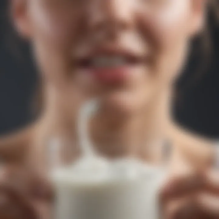Comparison chart of lactose intolerance and milk protein allergy symptoms