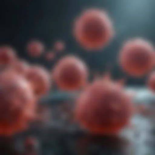 Visual representation of immune cells fighting pathogens