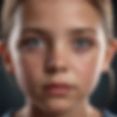 Visual representation of various childhood diseases with an emphasis on severity