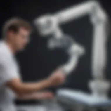 Radiologist Expertise in G Arm Fluoroscopy Radiologist operating G Arm fluoroscopy