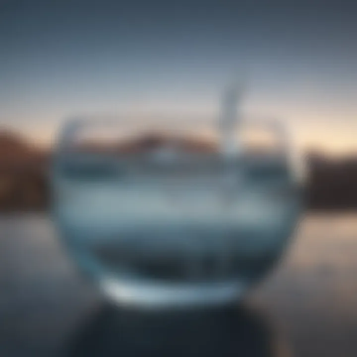 Infographic showcasing global water consumption statistics