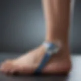 Diagram illustrating the mechanism of high-intensity ultrasound therapy on plantar fasciitis
