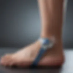 Diagram illustrating the mechanism of high-intensity ultrasound therapy on plantar fasciitis
