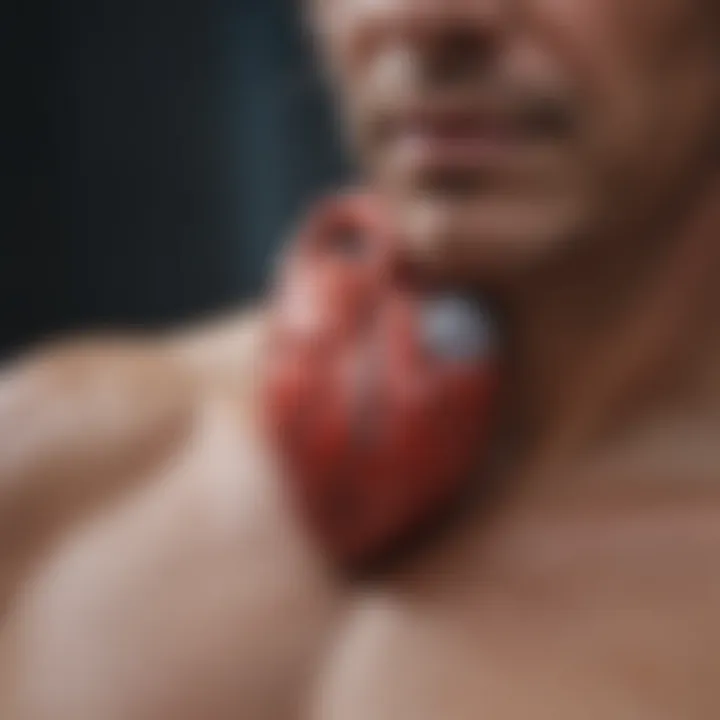 Artistic depiction of holistic care in managing heart disease