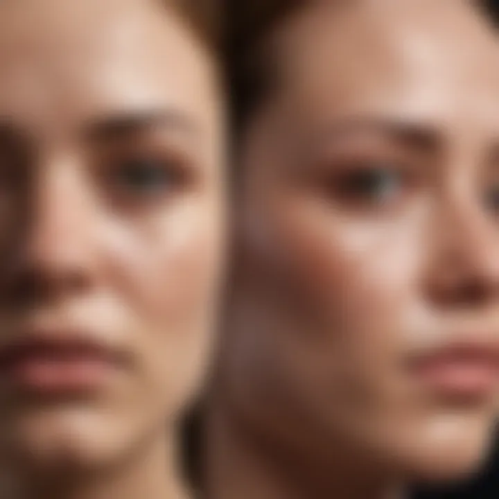 Visual comparison of hypertrophic and keloid scars showcasing their differences.
