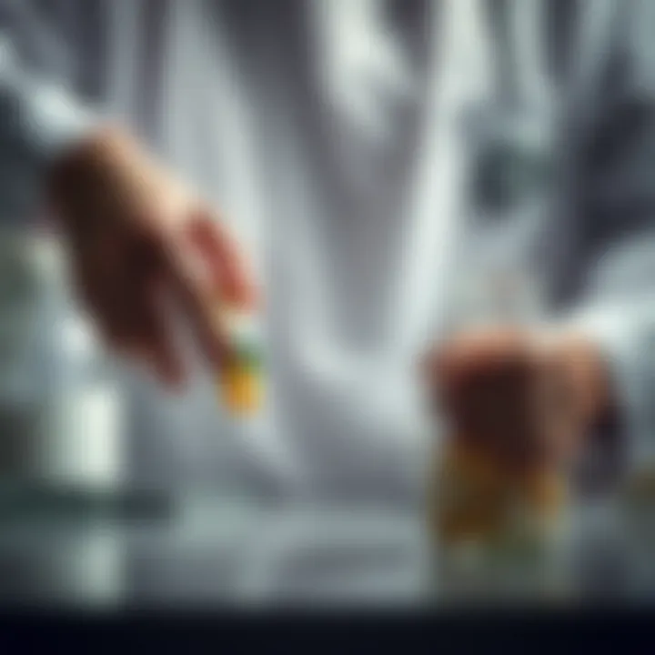 Visual representation of dosage recommendations for probiotics