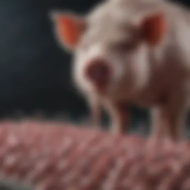 Vaccination Impact on Swine Health and Productivity Graph showing the impact of vaccination on swine productivity