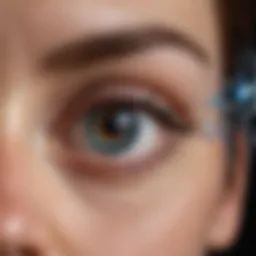 Visual representation of eye tracking technology in action