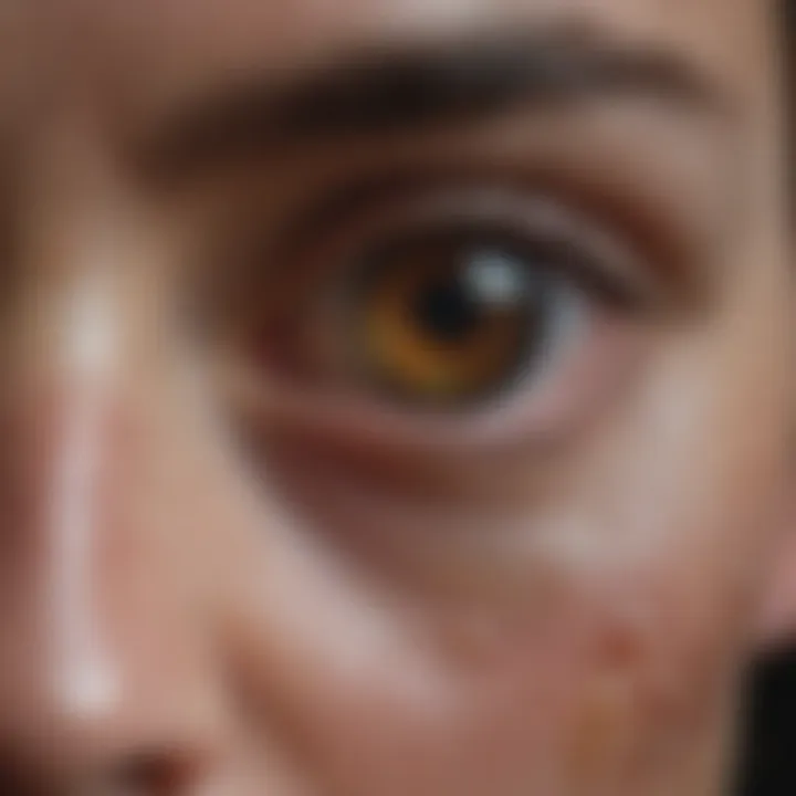 Chemical burns on the eye