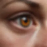 Close-up of a penetrating eye injury